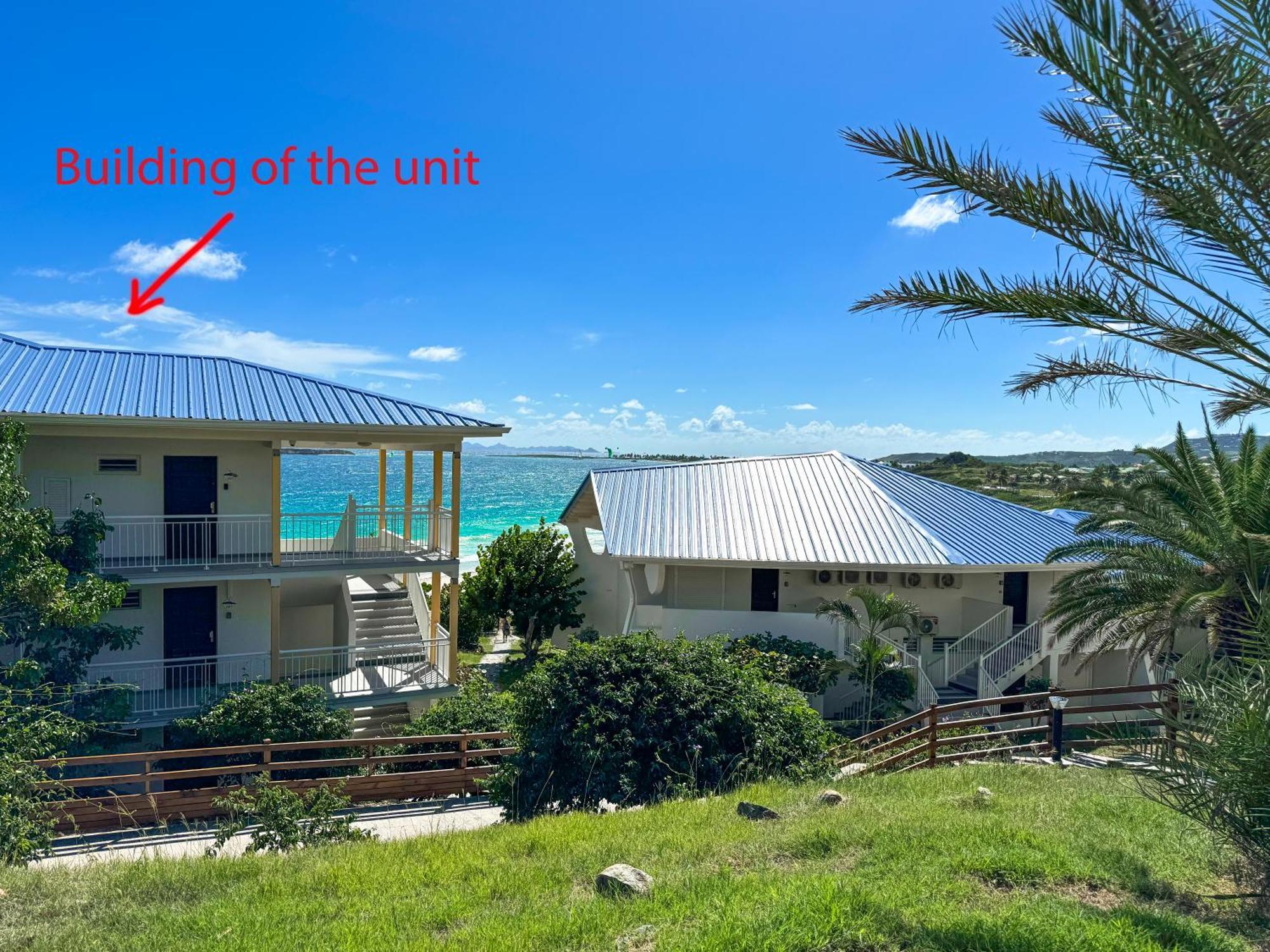 Front Line Unit 520 Ft2 - 48 M2, On Second Floor, Stunning Ocean View Apartment Cul de Sac Bagian luar foto